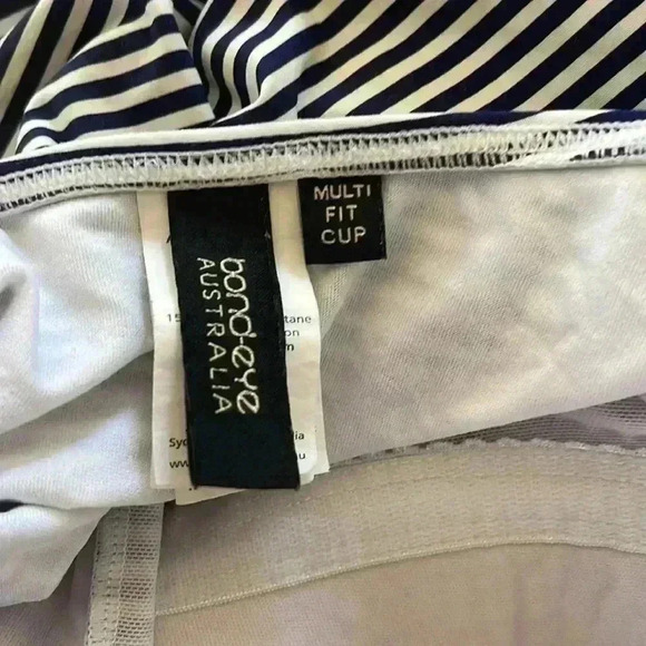 Bond Eye Australia Blue and White Striped One Piece SZ 8 - Picture 5 of 7